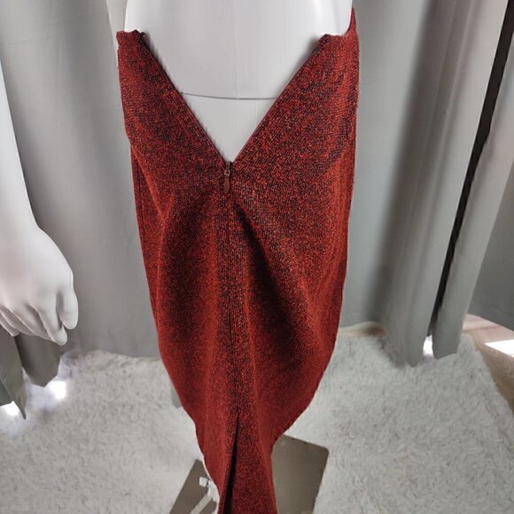 Kasper A.S.L. Red, Orange, Black, Petite Women's Skirt And Blazer Size 8P - Picture 5 of 16